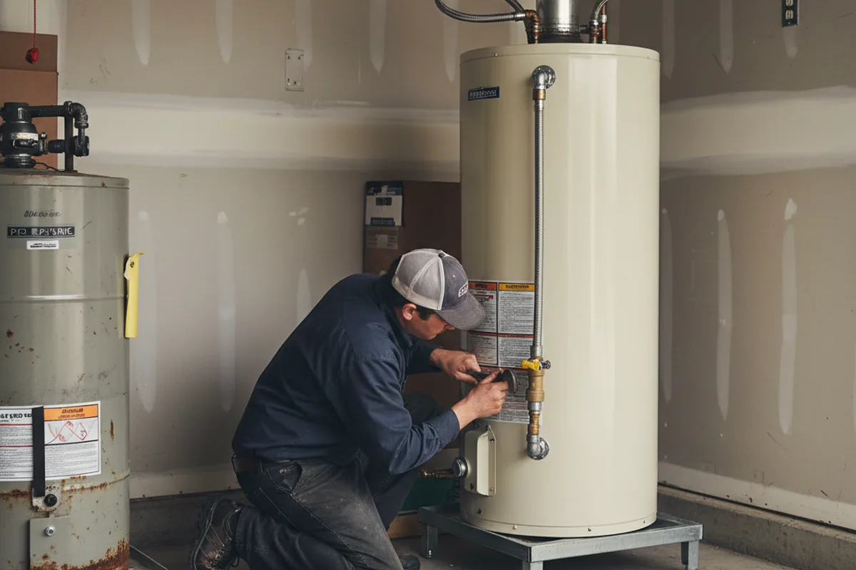Water heater and shutoff valve replacement in Claremont